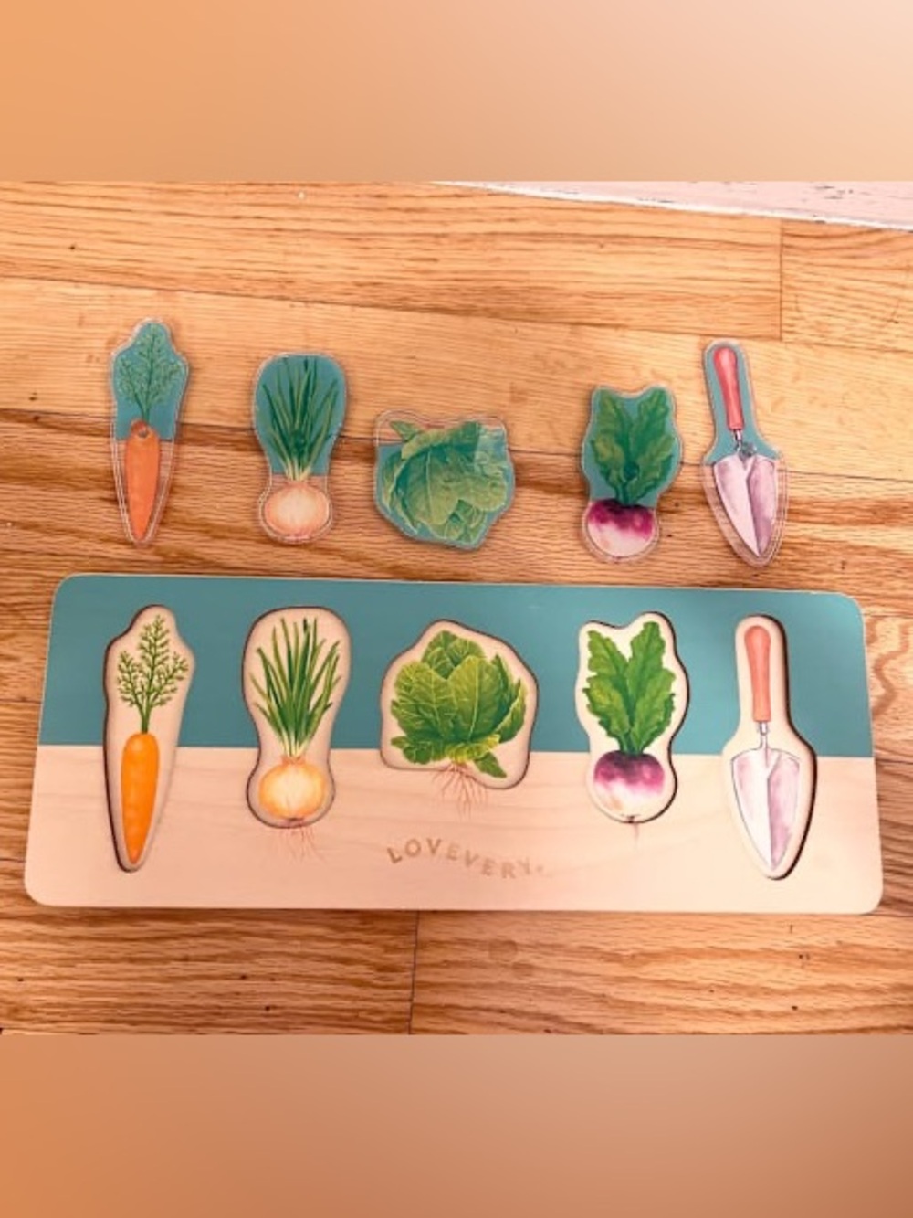 Lovevery Montessori Community Garden Puzzle